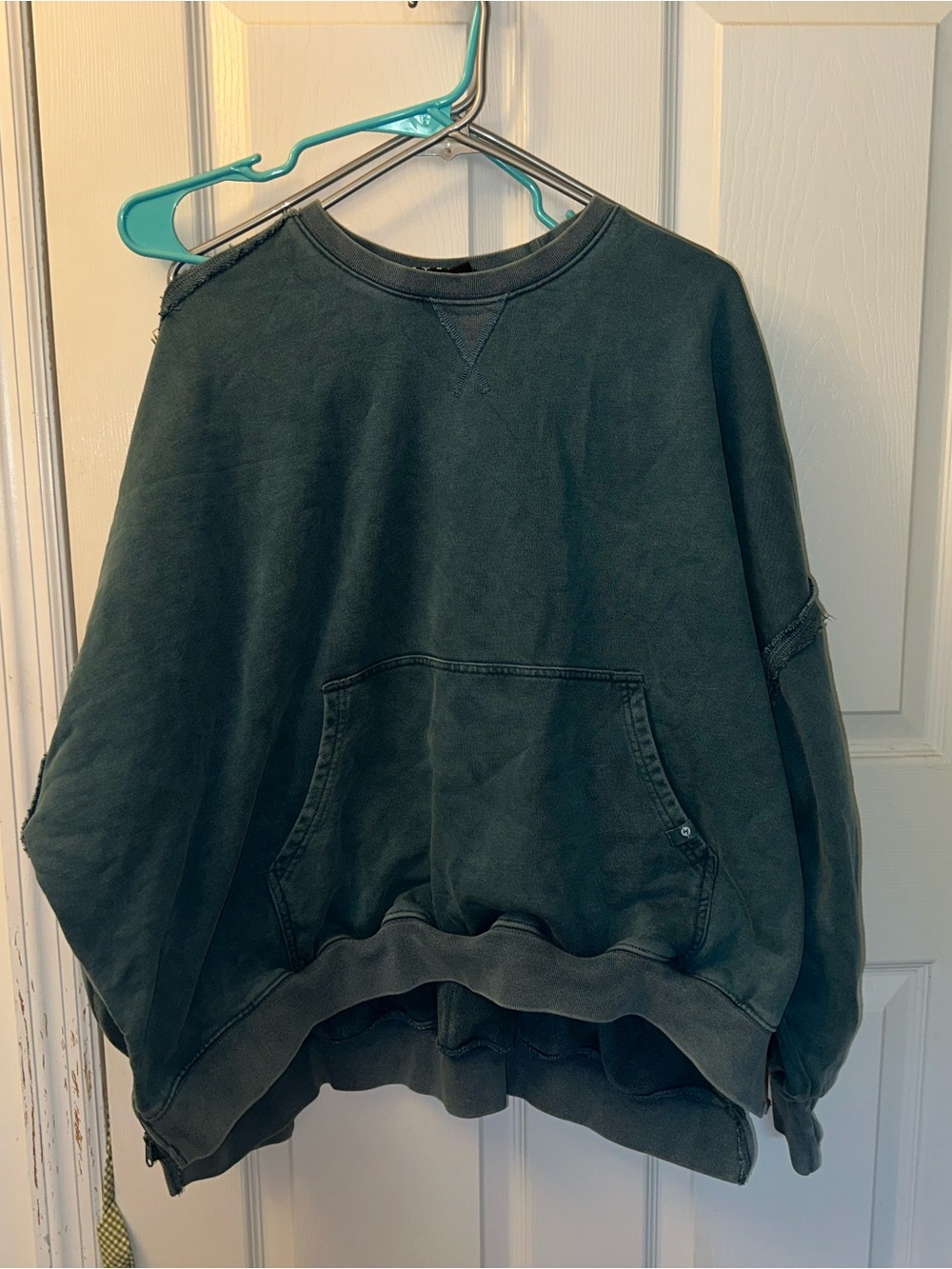 POPFLEX Teal Washed Crewneck Sweatshirt